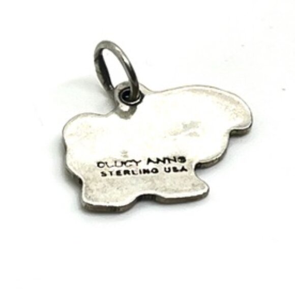 LUCY ANN BEAGLE DOG CHARM 925 STERLING SILVER USA FLOPPY EARS SPOTS PENDANT - Picture 7 of 10